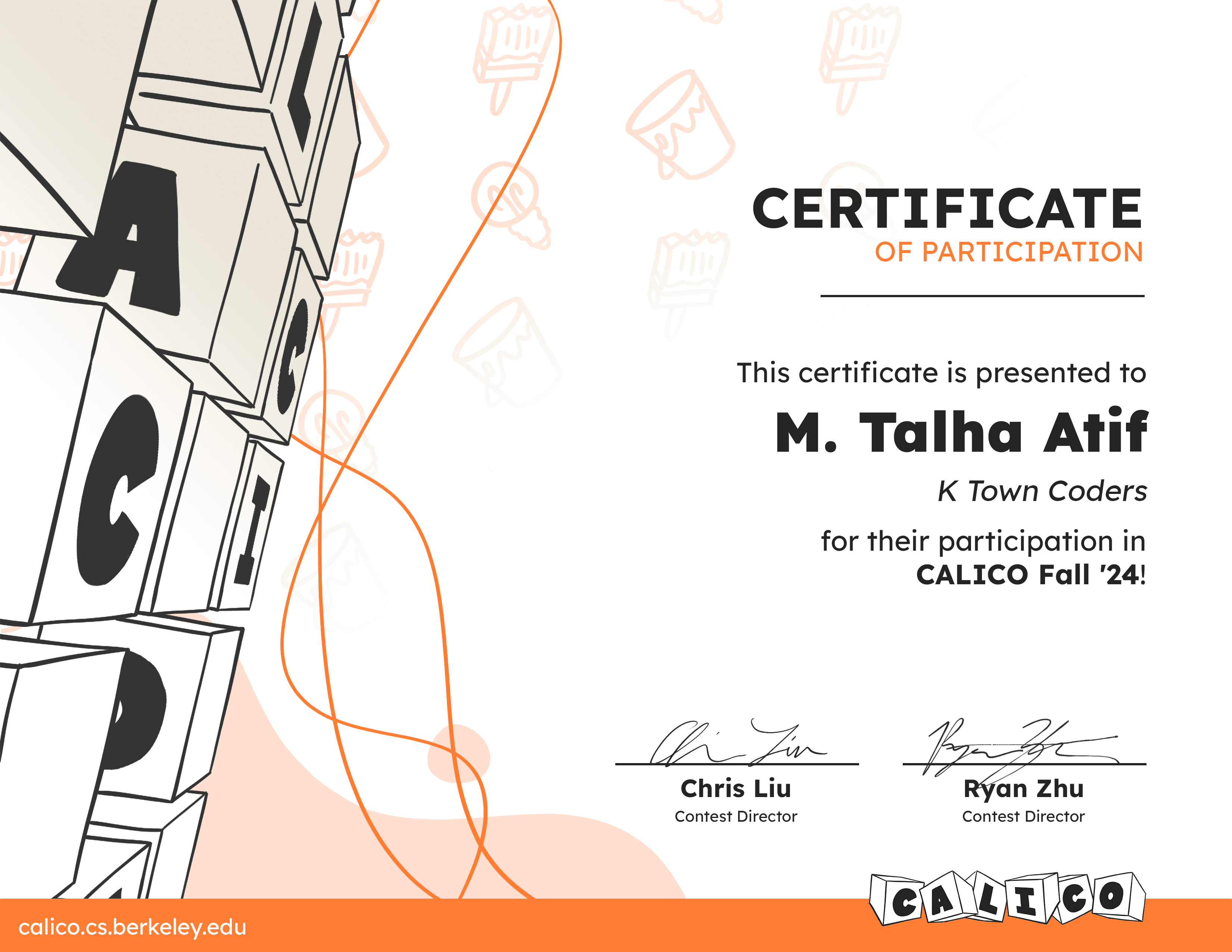 Calico Berkeley - Speed Coding Competition